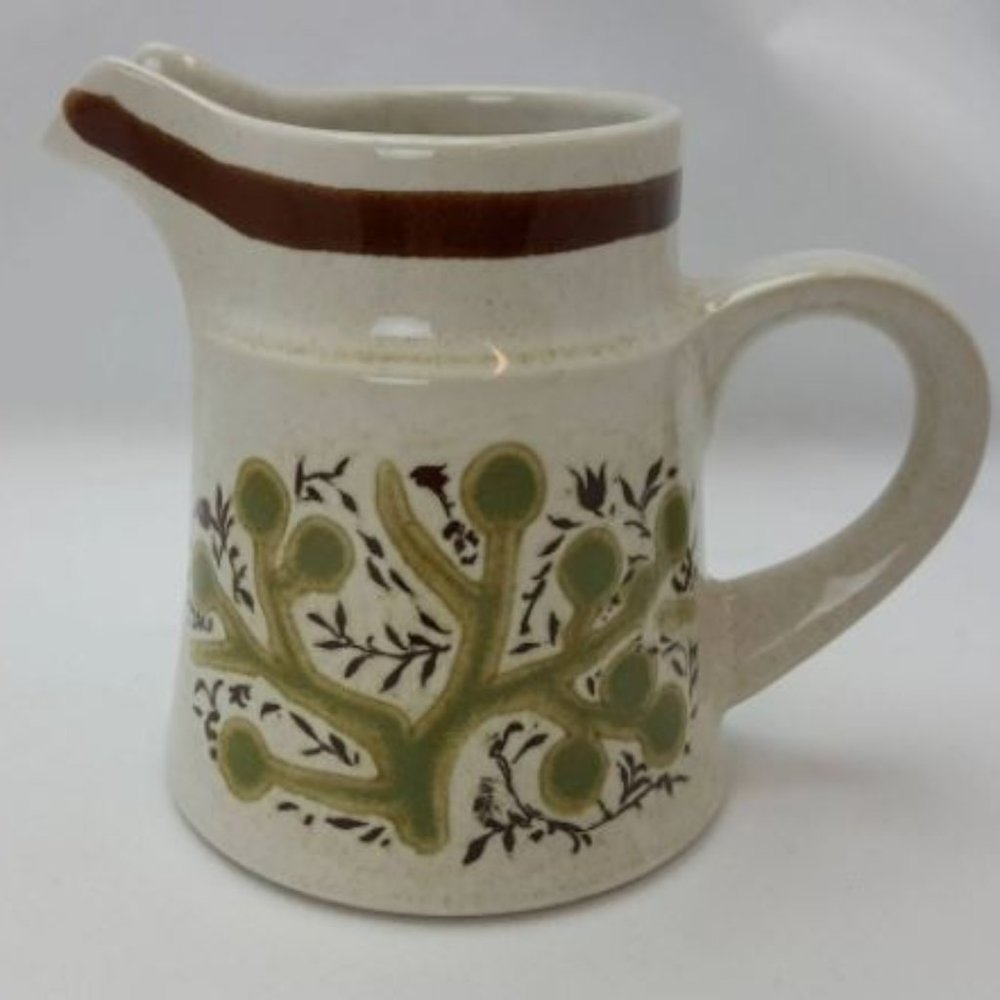 Noritake Primastone Green Tree Creamer - Vintage -